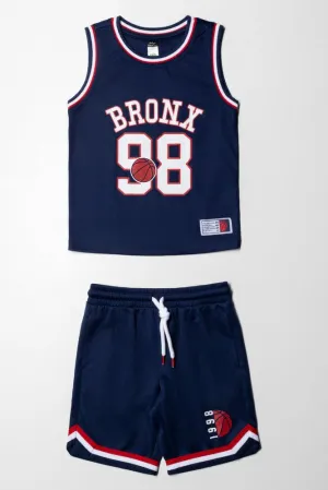2 Piece Basketball Set Navy