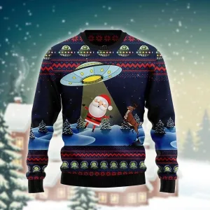 Alien Don't Catch Santa Ugly Sweater
