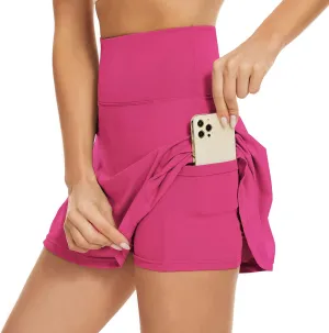 American Trends High Waist Pleated Tennis Skirt with Pockets Skorts Skirts for Women