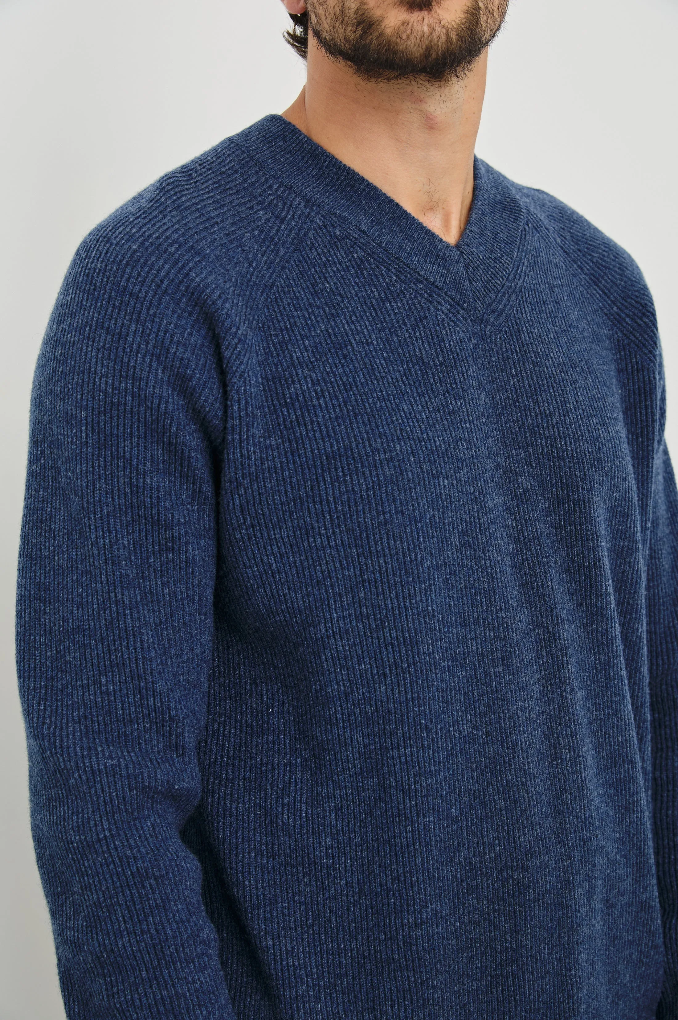 ANSEL SWEATER - BLUE MELANGE