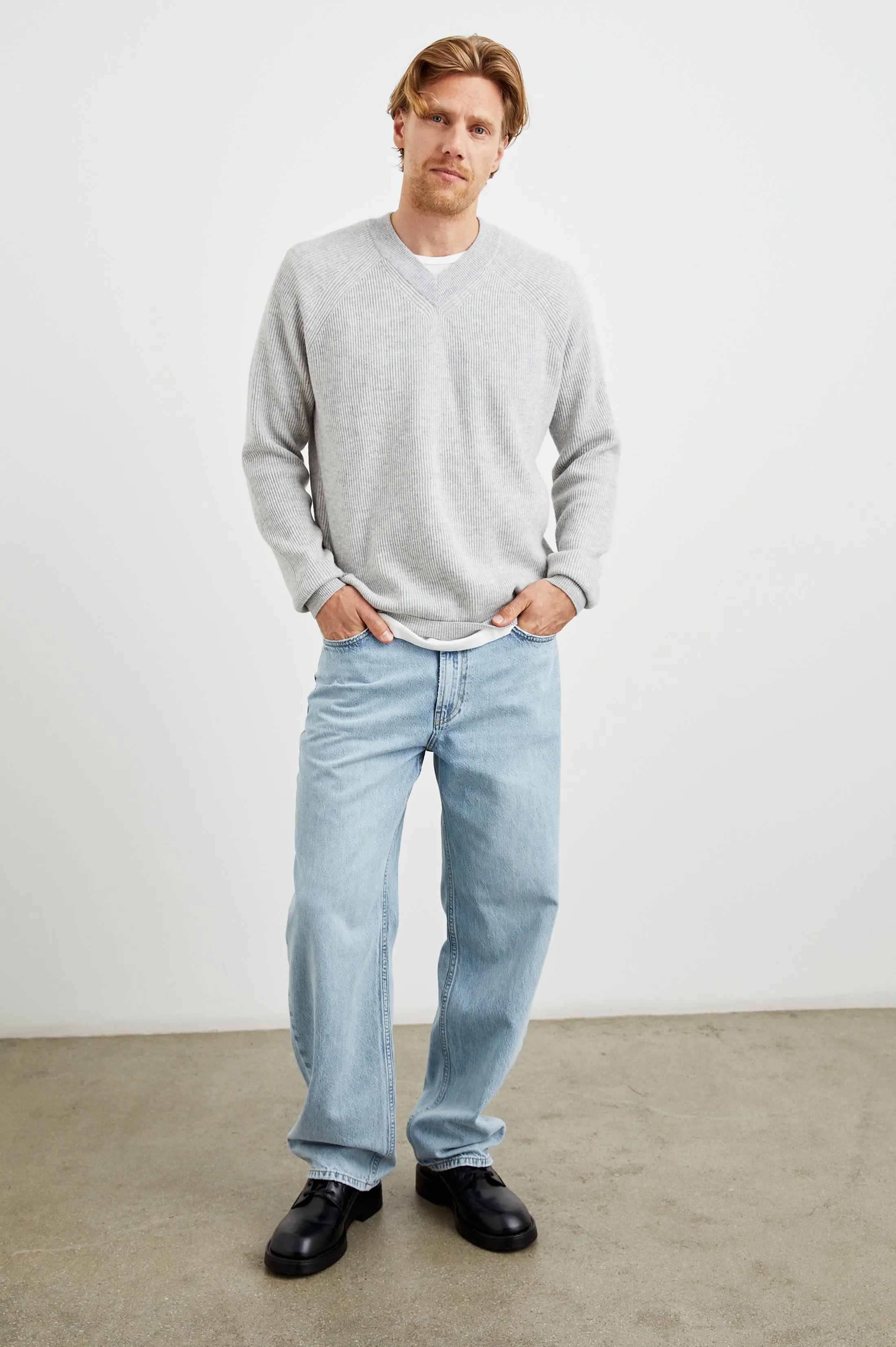 ANSEL SWEATER - GREY MELANGE