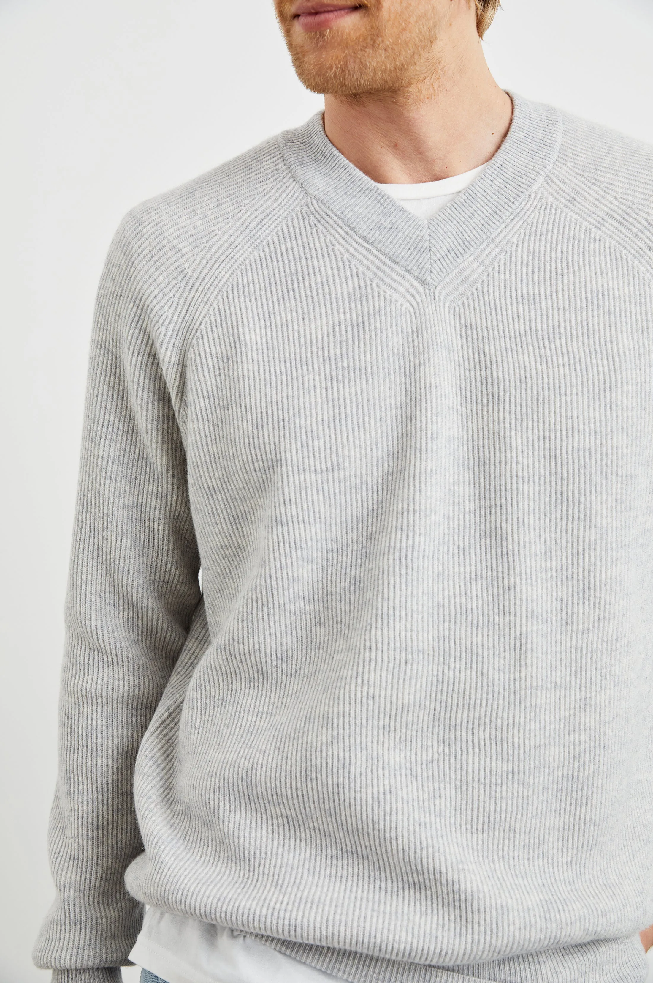 ANSEL SWEATER - GREY MELANGE