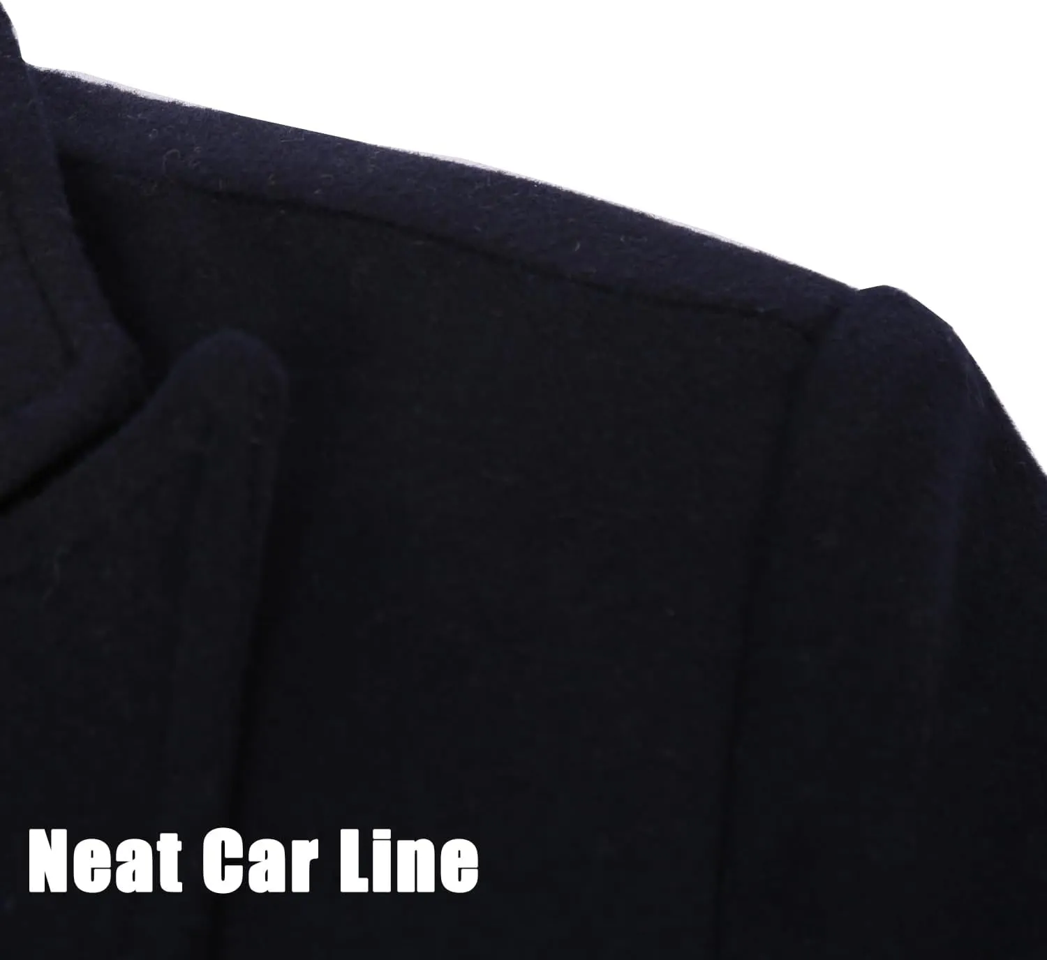 APTRO Men's Luxury Full Length Trench Coat Long Wool Overcoat Winter Windbreaker