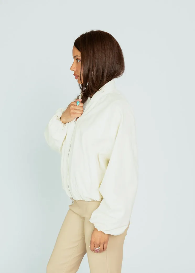Arma Ecru Nova Lamb Reversible Jacket