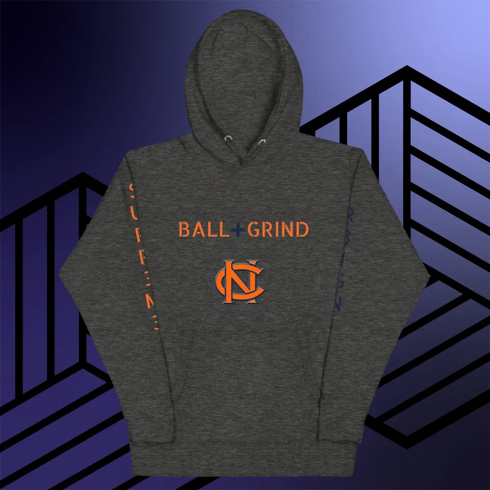 BALL GRIND: R3IGN SUPR3M3 CN Talons Up Premium Blk/Navy/Org Hoodie