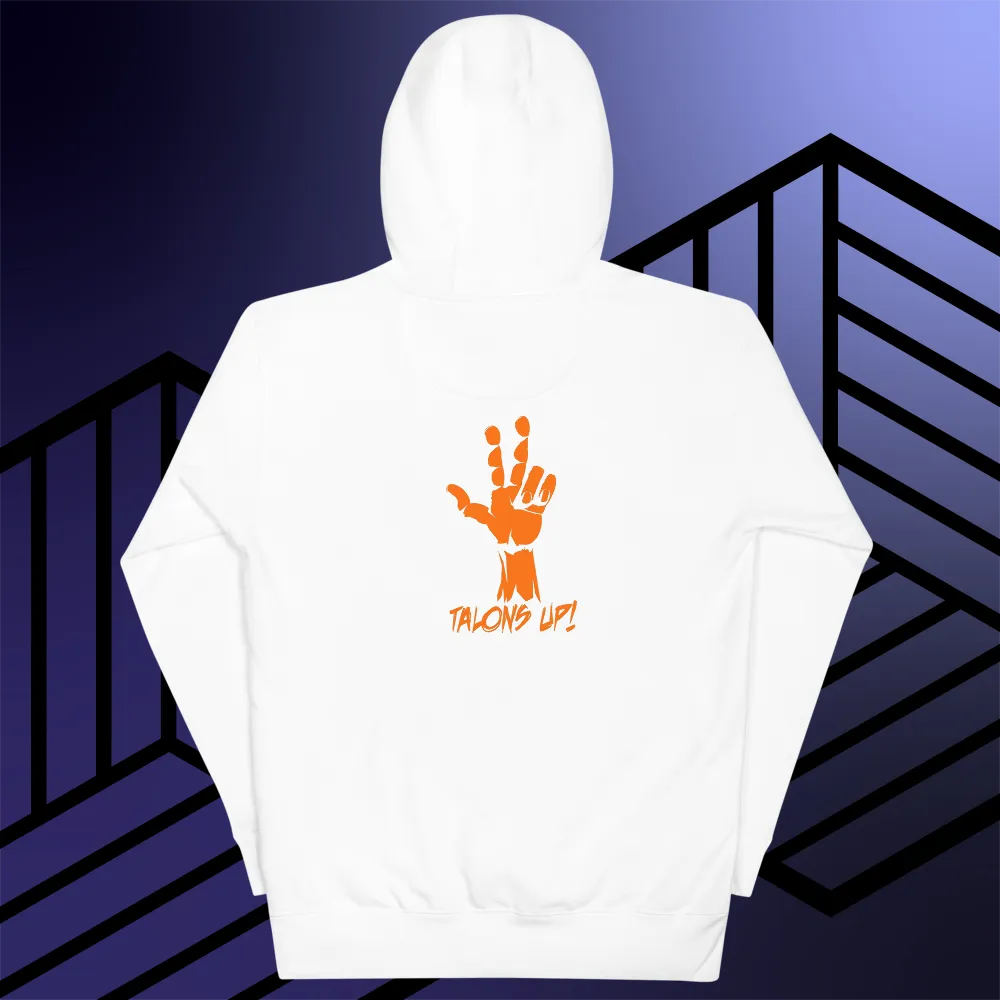 BALL GRIND: R3IGN SUPR3M3 CN Talons Up Premium Blk/Navy/Org Hoodie