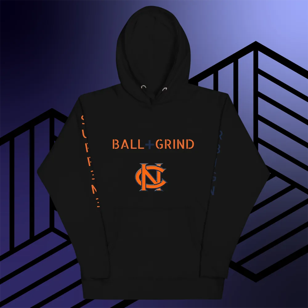 BALL GRIND: R3IGN SUPR3M3 CN Talons Up Premium Blk/Navy/Org Hoodie