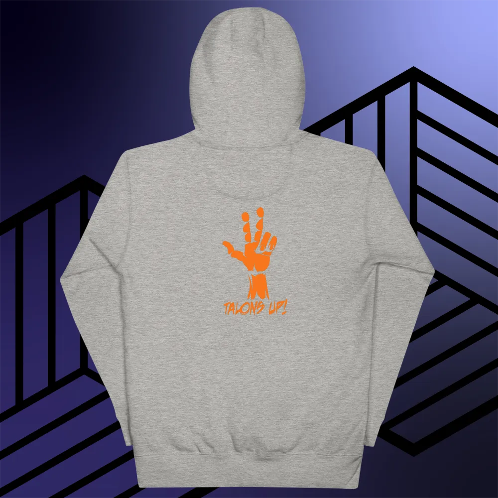 BALL GRIND: R3IGN SUPR3M3 CN Talons Up Premium Blk/Navy/Org Hoodie