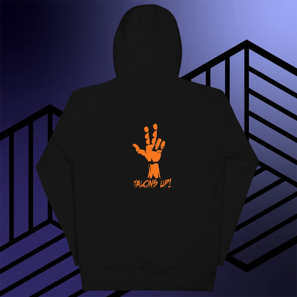 BALL GRIND: R3IGN SUPR3M3 CN Talons Up Premium Blk/Navy/Org Hoodie