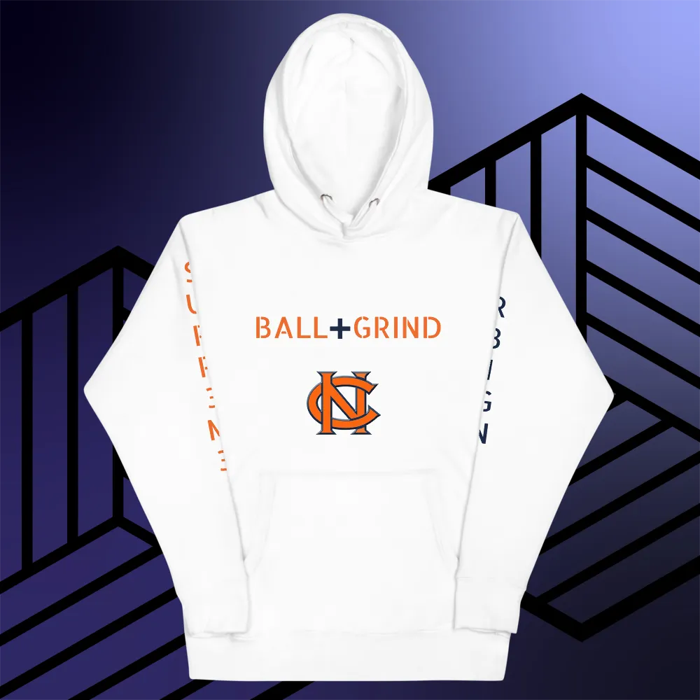 BALL GRIND: R3IGN SUPR3M3 CN Talons Up Premium Blk/Navy/Org Hoodie
