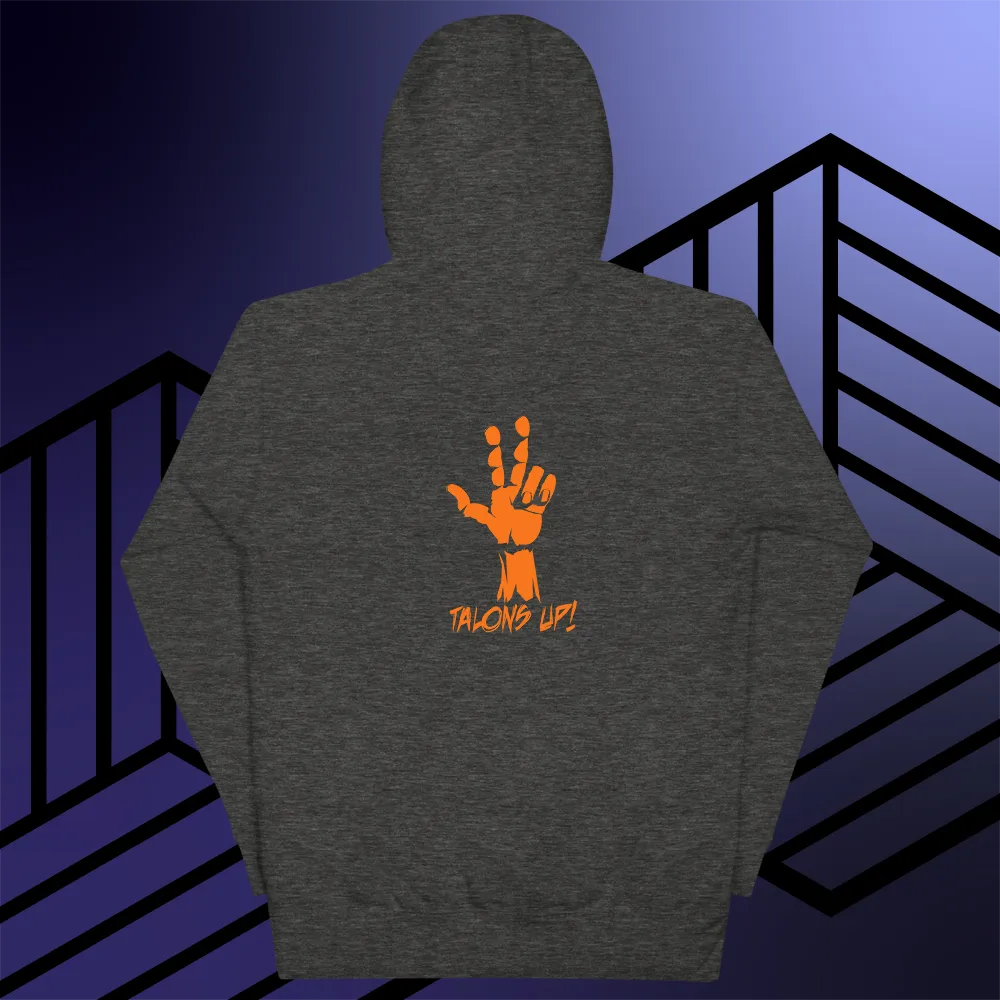 BALL GRIND: R3IGN SUPR3M3 CN Talons Up Premium Blk/Navy/Org Hoodie
