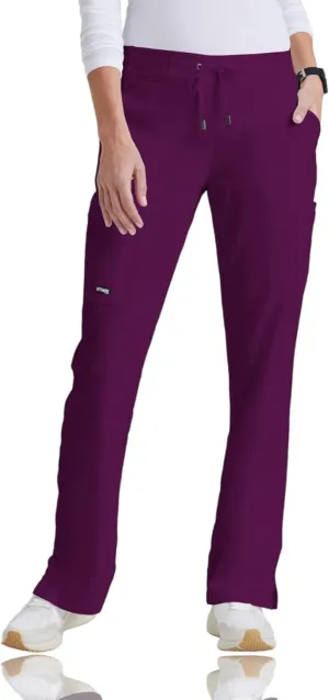 BARCO Grey's Anatomy Scrubs - Mia Scrub Pant for Women, Elastic Back Waist, Mid-Rise Shaped Leg Women's Scrub Pant