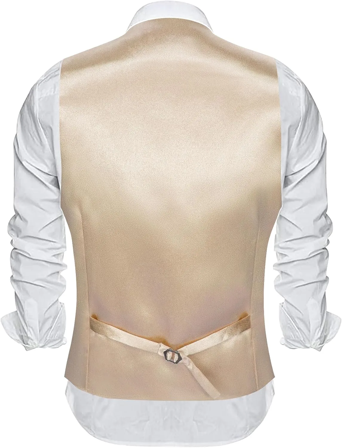 Barry.Wang Mens Formal Vest V-neck Slim Fit Casual 2 Pockets Suit Waistcoat for Wedding Party