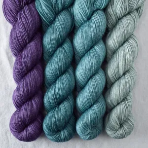 Beryl, Concord Grapes, Oak Moss, Tranquil - Yummy 2-Ply Quartet