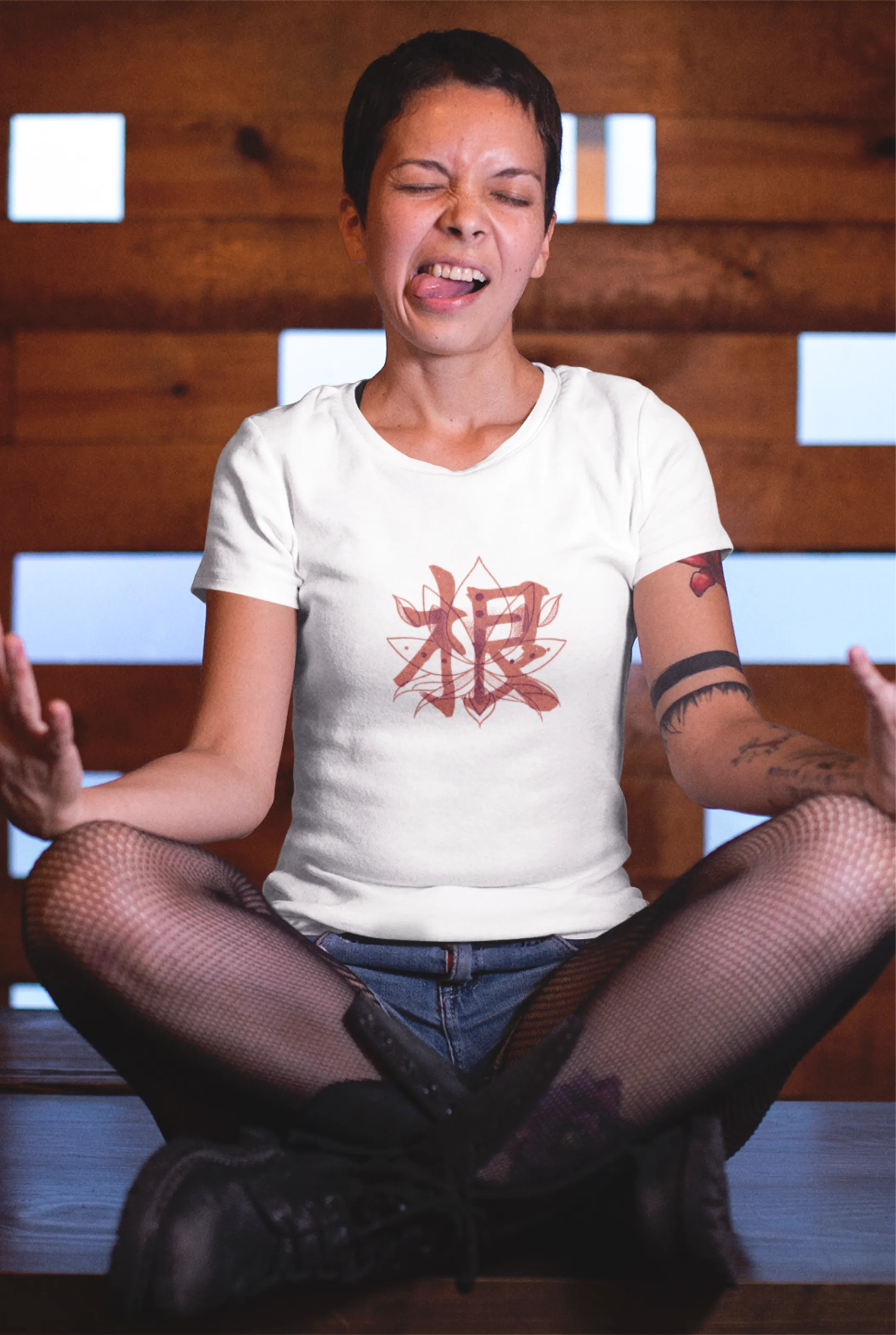Blossom Zen Lotus Printed T-shirt for women