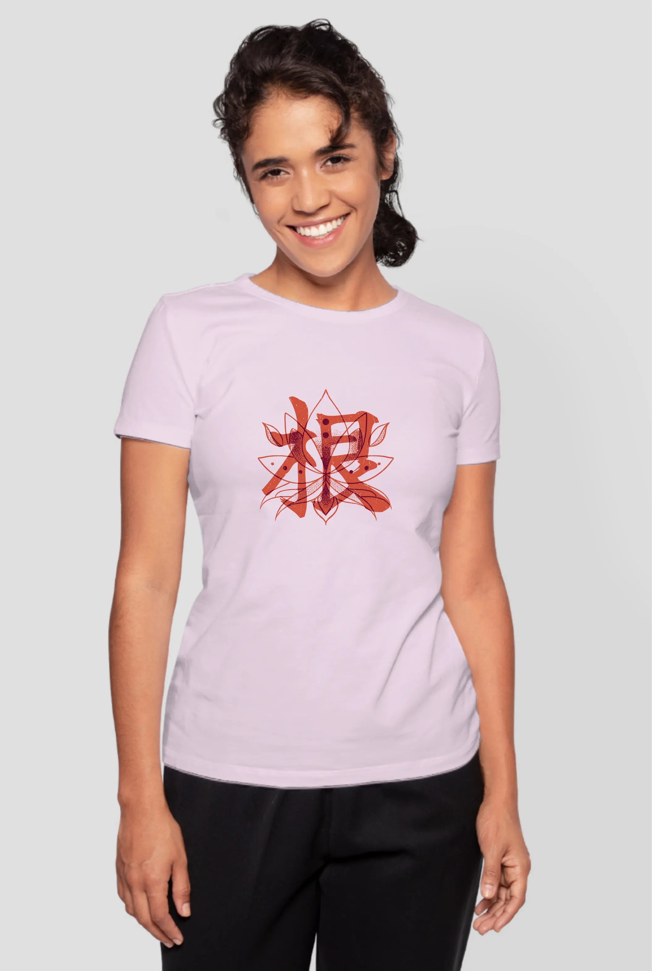 Blossom Zen Lotus Printed T-shirt for women
