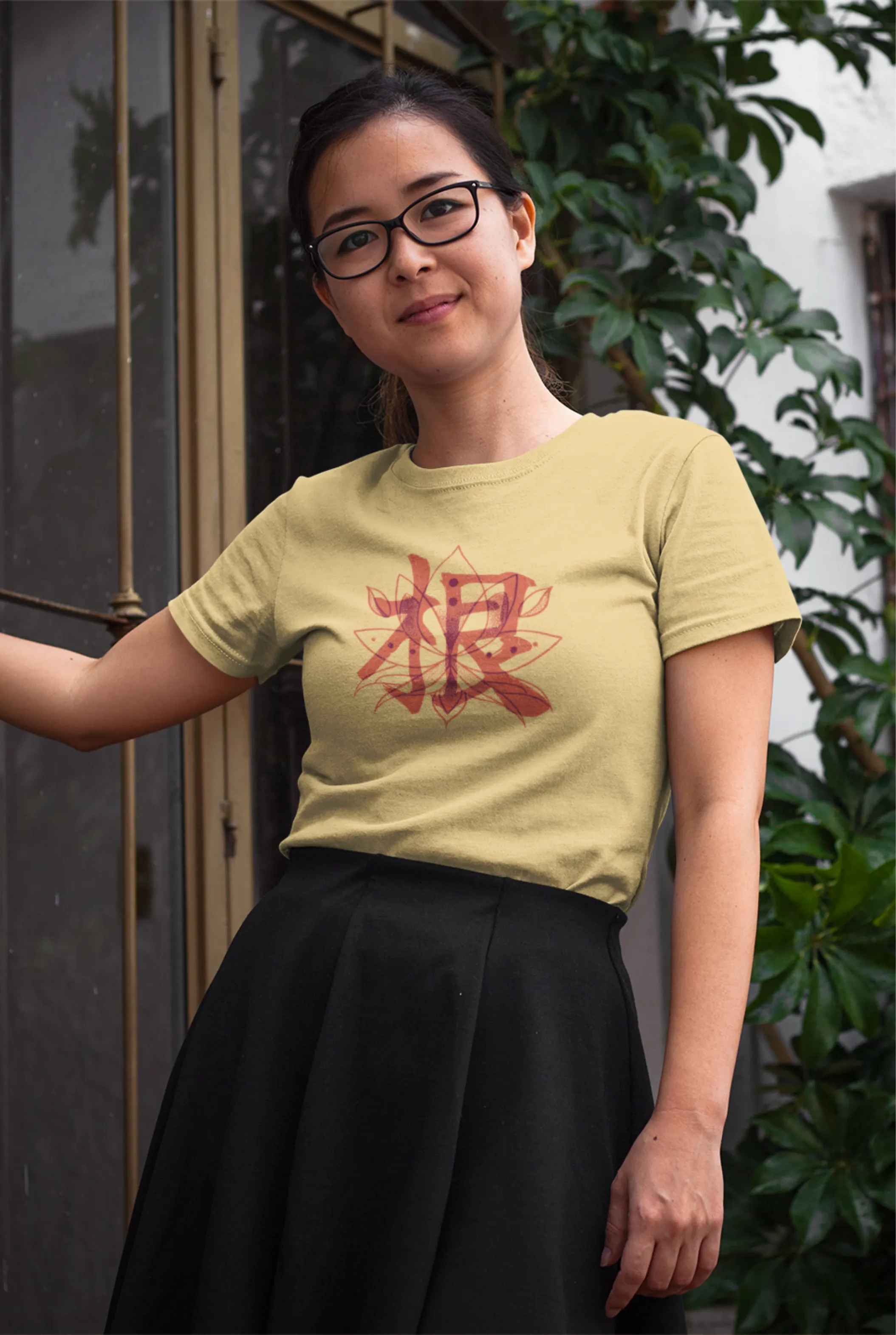 Blossom Zen Lotus Printed T-shirt for women