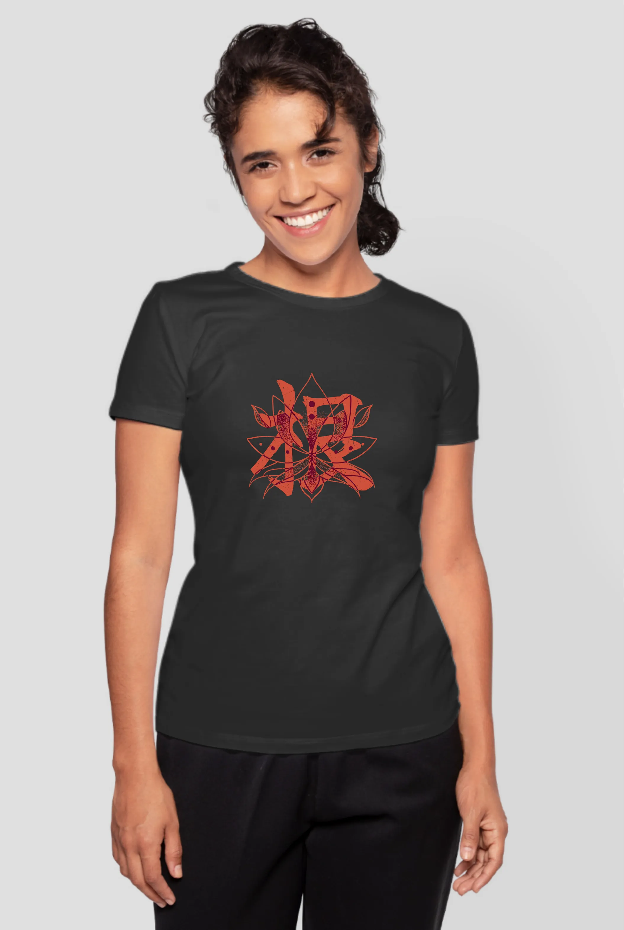 Blossom Zen Lotus Printed T-shirt for women
