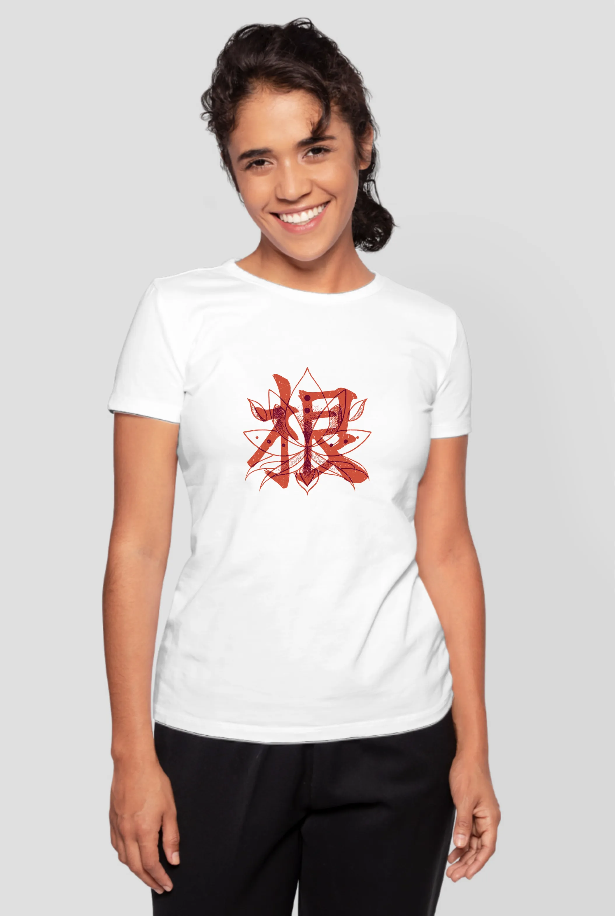 Blossom Zen Lotus Printed T-shirt for women