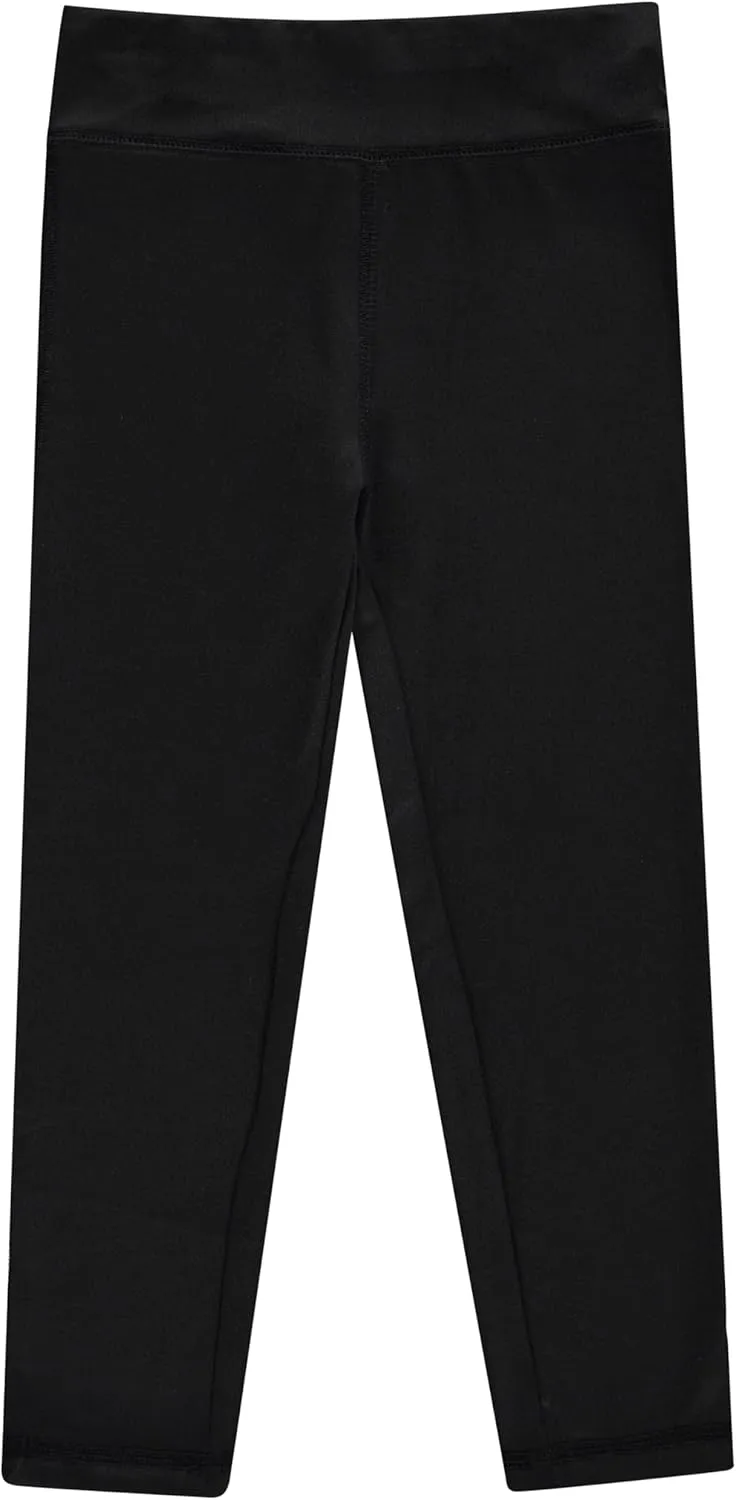 BTween Girls 4 Pack Leggings Set, Exercise, Sports Tights with Wide Waistband for Girls