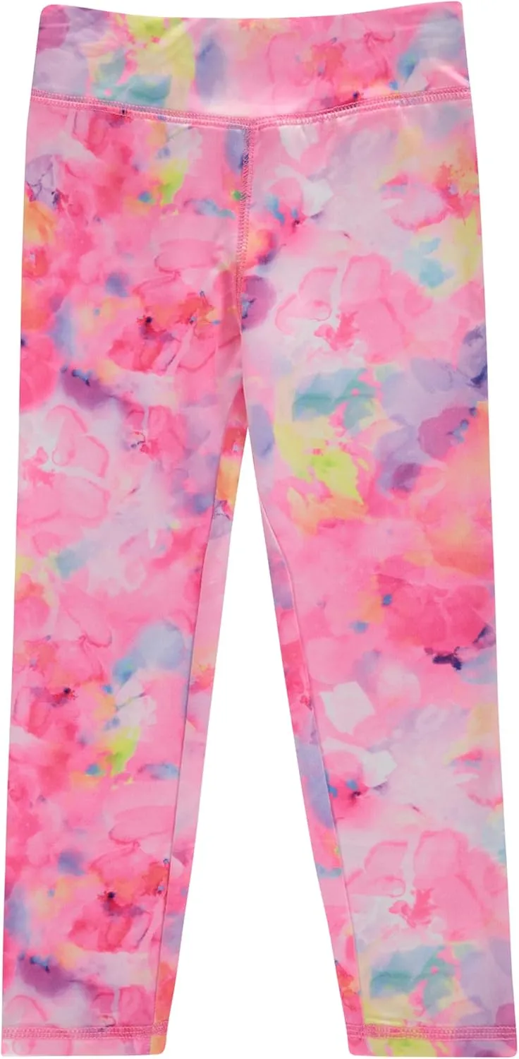 BTween Girls 4 Pack Leggings Set, Exercise, Sports Tights with Wide Waistband for Girls