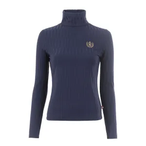 Cavallo CavalLeela Ladies Long Sleeve Turtleneck Shirt, Night Shadow