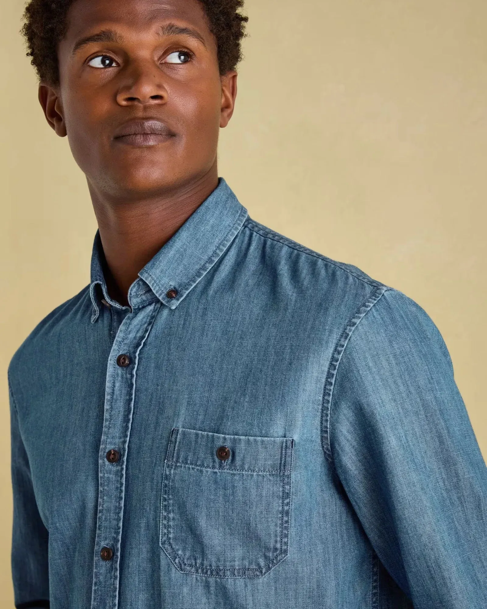 Chambray Blue Classic Fit Shirt