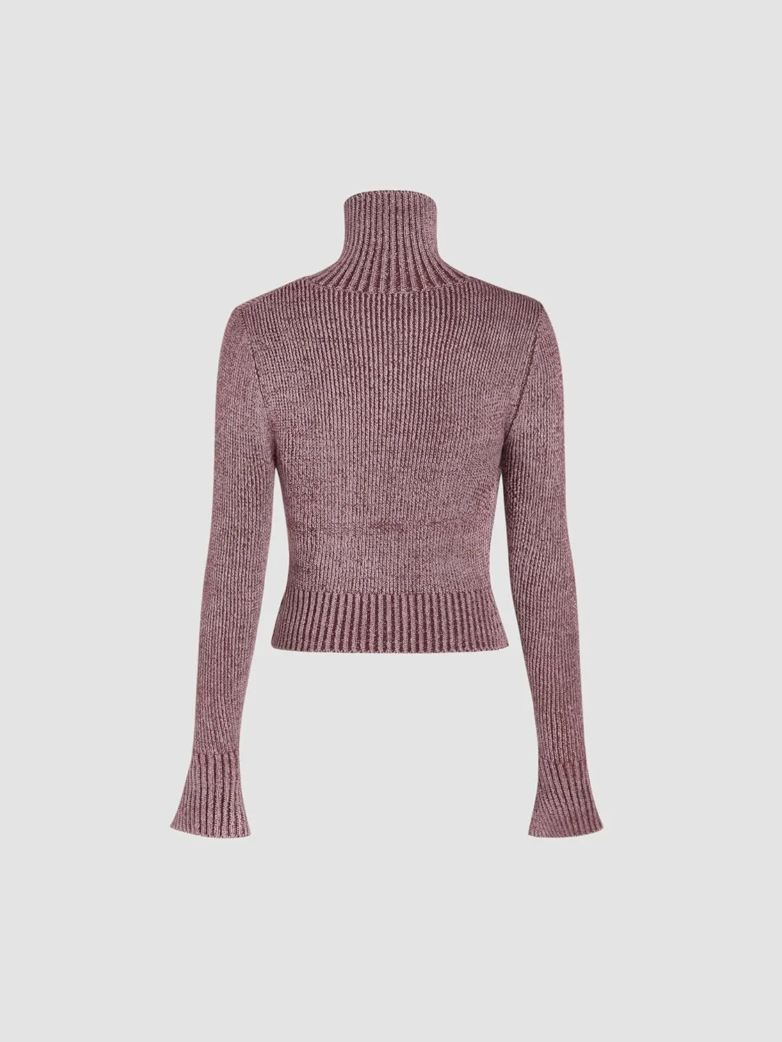 CIDER Stand Collar Rivet Zipper Cardigan