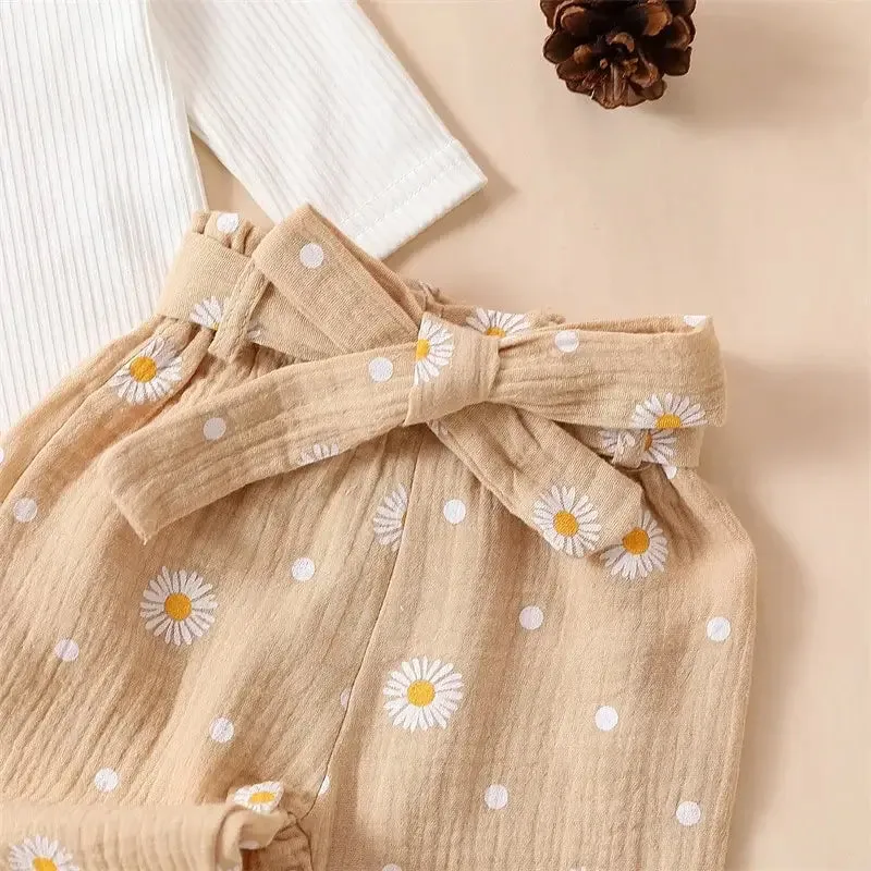 Daisy Muslin Pants Baby Set