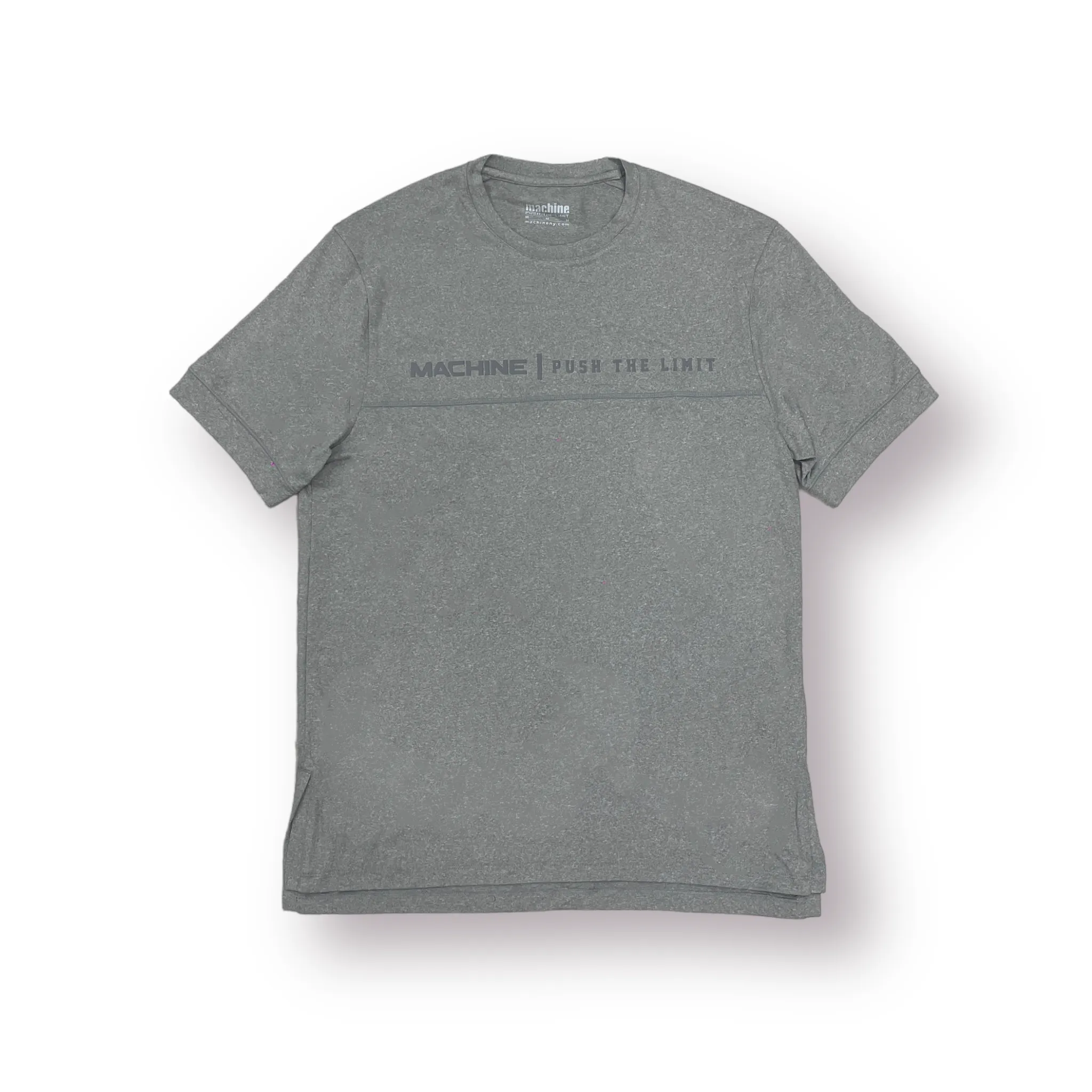 Ditmas Performance Fitted Split Hem Tee - Grey