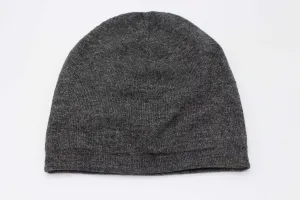 Double Sided Dark Gray & White Unisex Cashmere Cap/Beanie