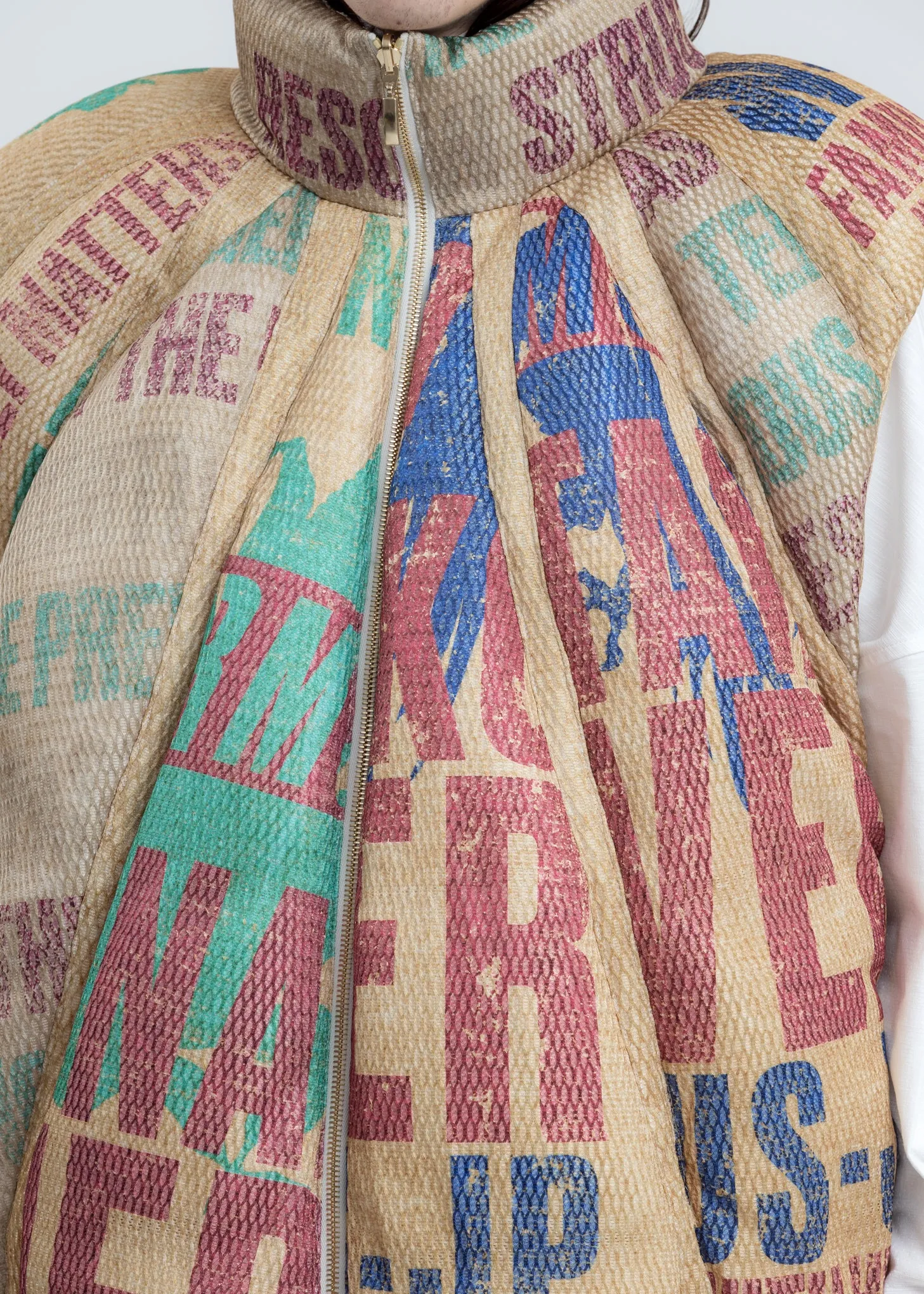 Durham Panelled Down Vest