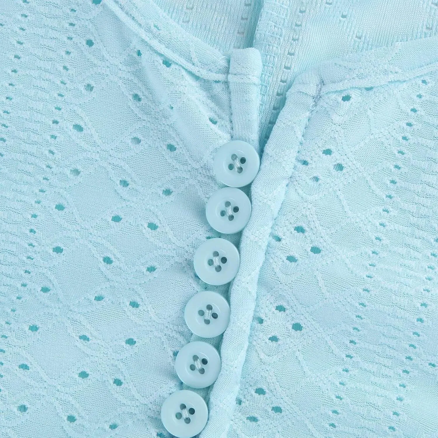 Eyelet Dress for Women Boho Summer Beach Vacation Loose Short Sleeve Cold Shoulder Shift Midi Dress with Pockets