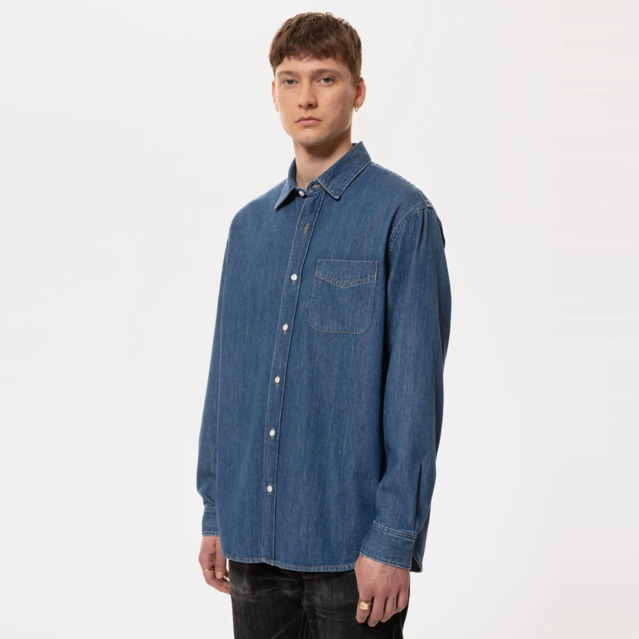 Filip Casual Denim Shirt (Some Kind of Blue)