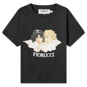 Fiorucci Angel Classic Crop T-Shirt, Black