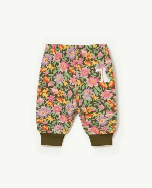 Flowers Beige Dromedary Baby Pants