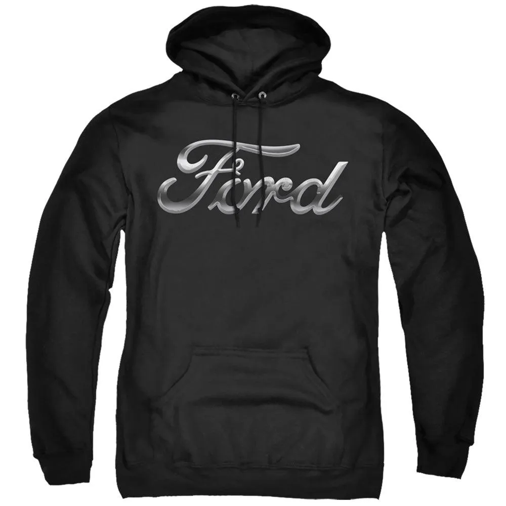 Ford Chrome Ford Script Logo Pullover Hoodie
