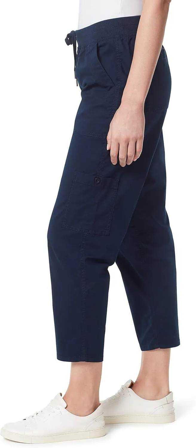Gloria Vanderbilt Women's Pull on Drawstring Cargo Capri