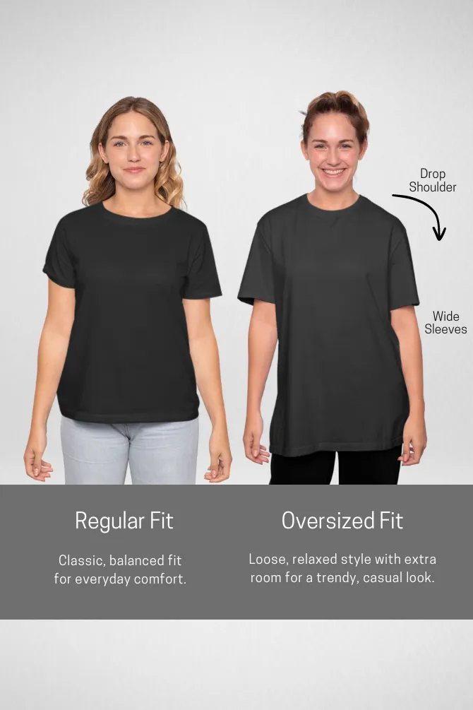 Grey Melange and White Oversized T-Shirts Combo for Women