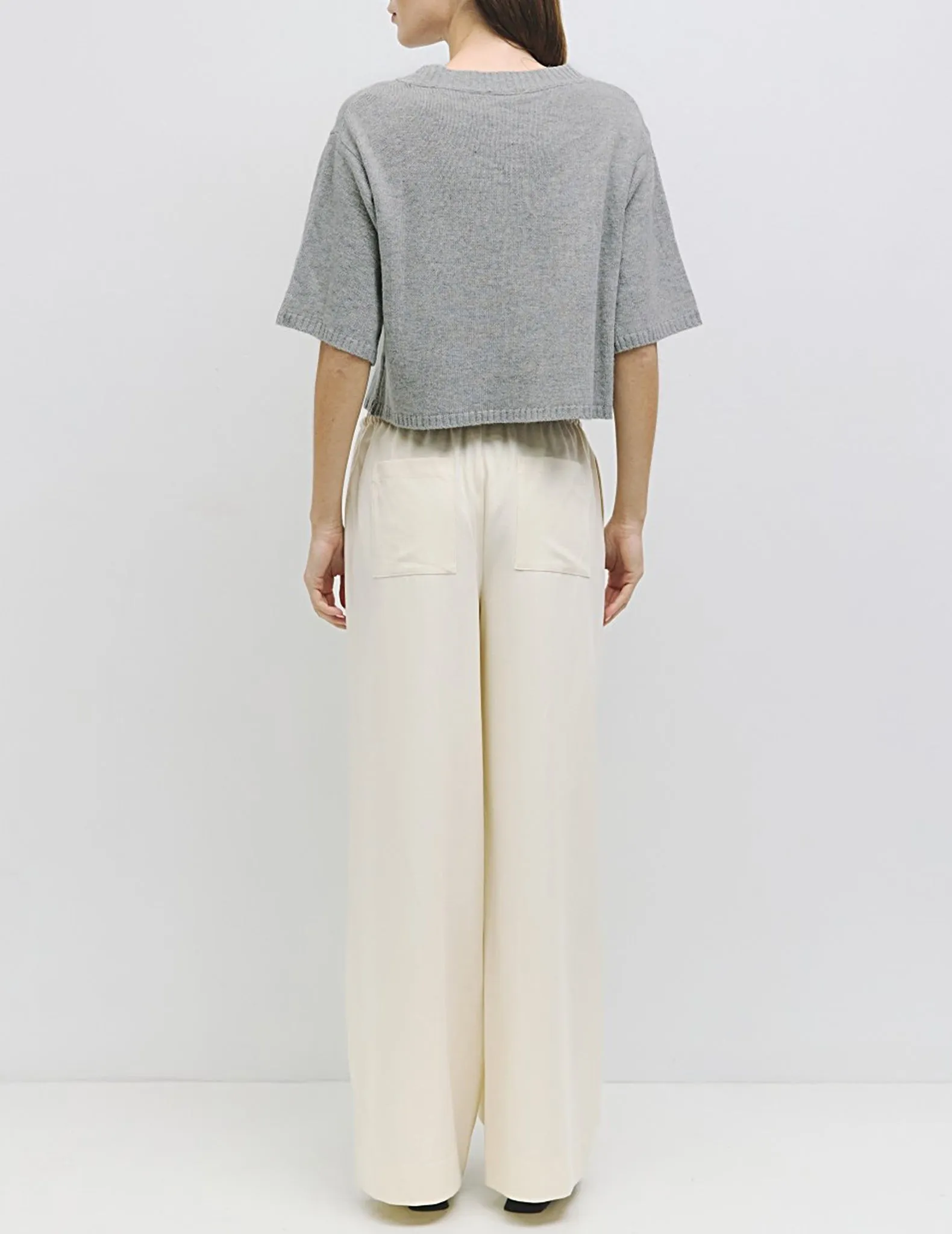 Heather Half Sleeve Button Cardigan