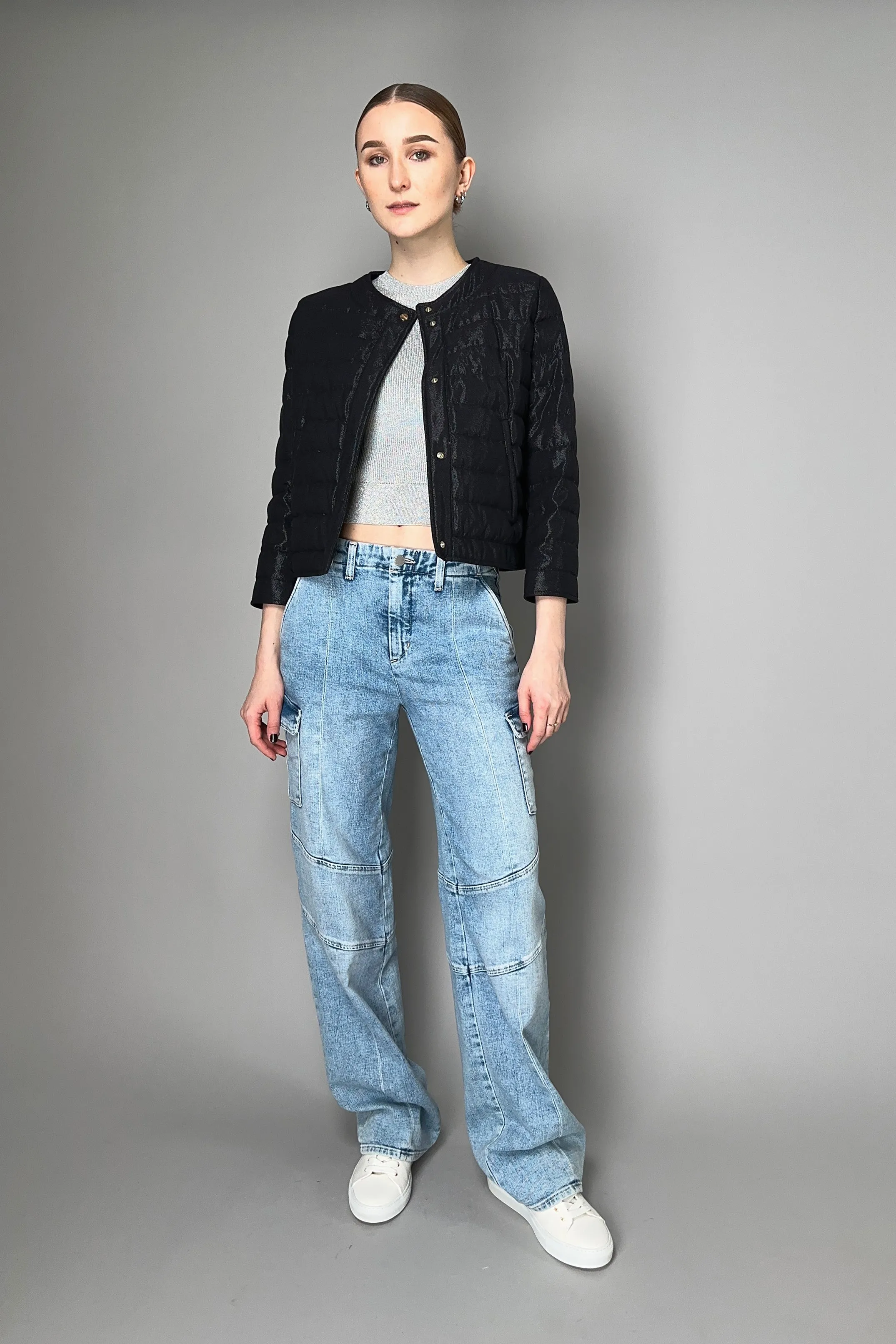 Herno Lurex Padded Jacket in Black