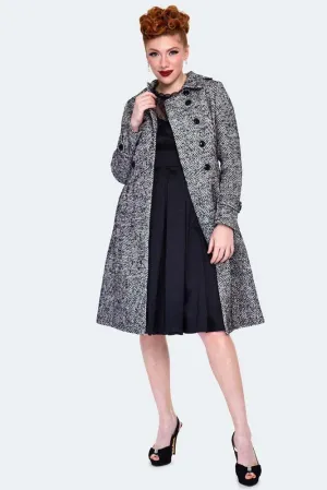 Herringbone Double Breasted Pea Coat