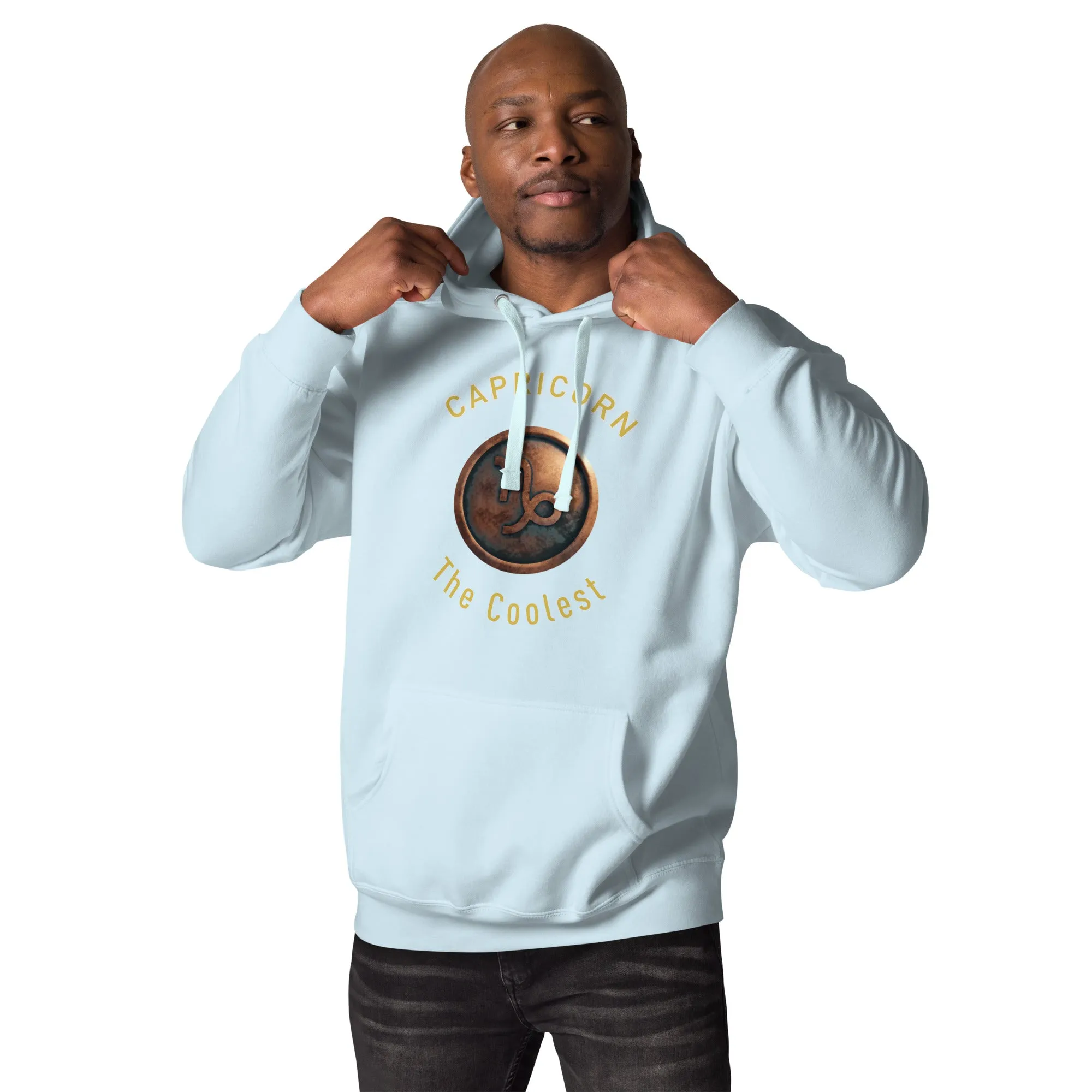 Hoodie Mens Designer (Hoodies Mens - Capricorn Zodiac Sign 0050)