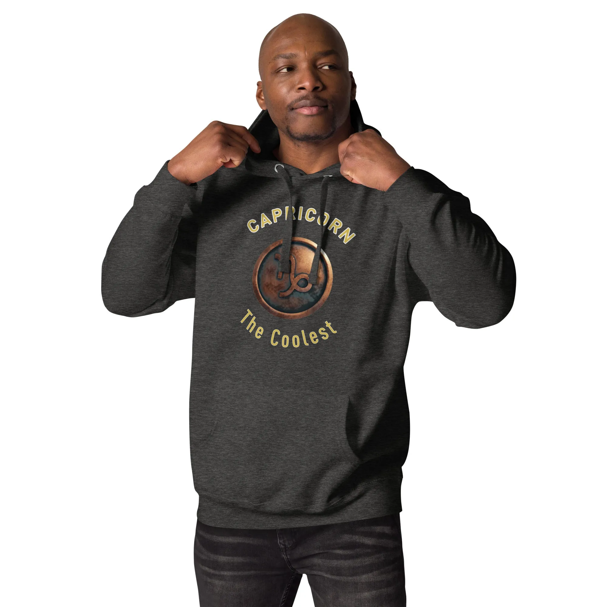Hoodie Mens Designer (Hoodies Mens - Capricorn Zodiac Sign 0050)