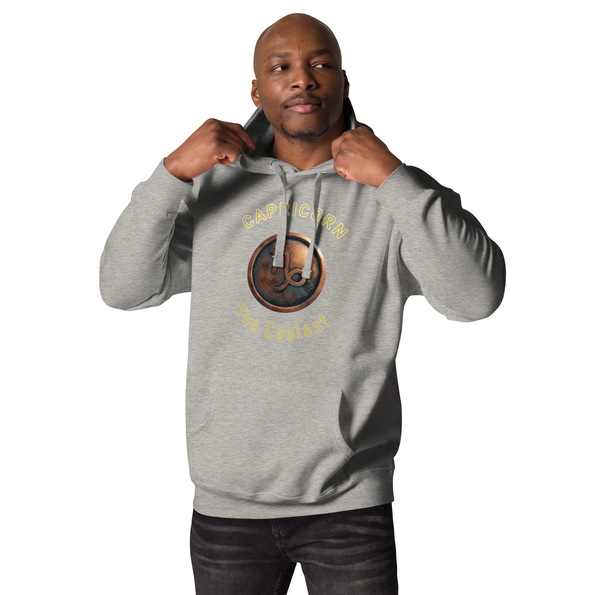 Hoodie Mens Designer (Hoodies Mens - Capricorn Zodiac Sign 0050)