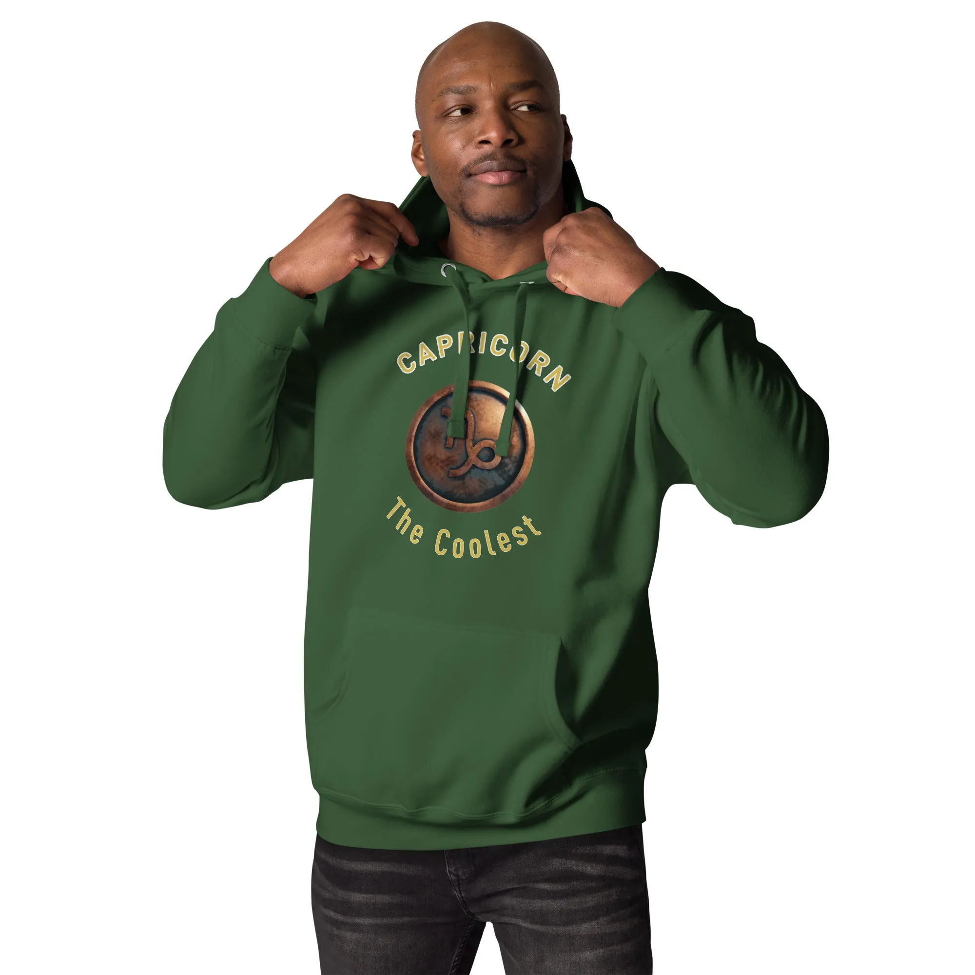 Hoodie Mens Designer (Hoodies Mens - Capricorn Zodiac Sign 0050)