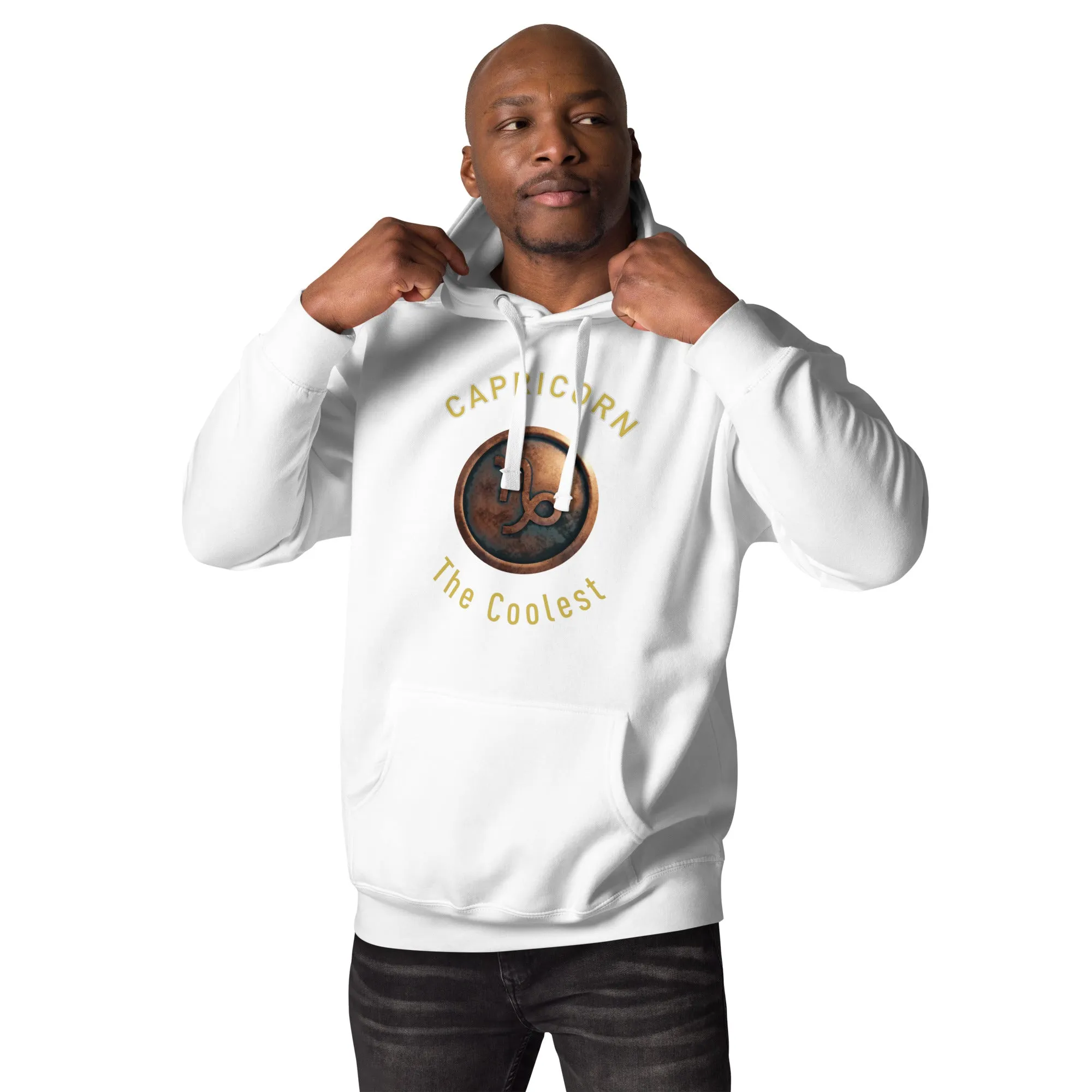 Hoodie Mens Designer (Hoodies Mens - Capricorn Zodiac Sign 0050)