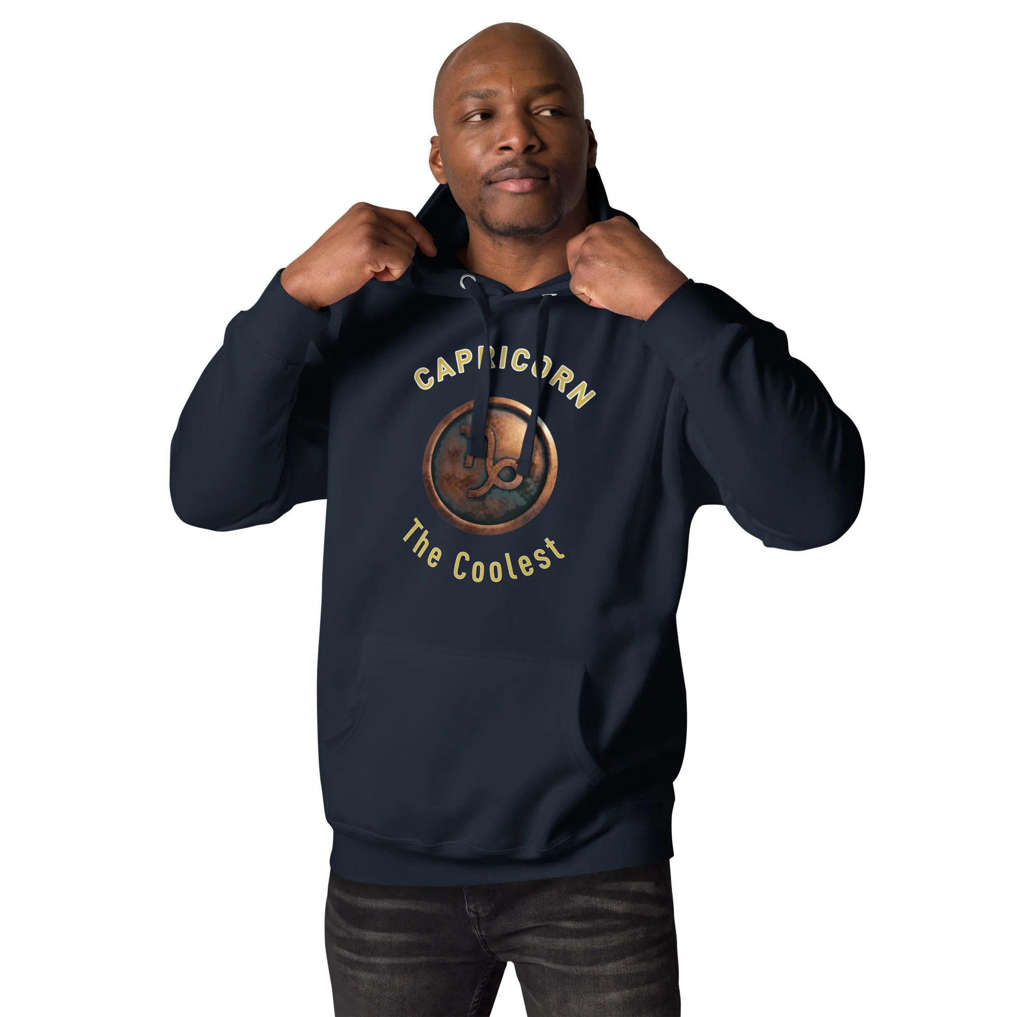 Hoodie Mens Designer (Hoodies Mens - Capricorn Zodiac Sign 0050)