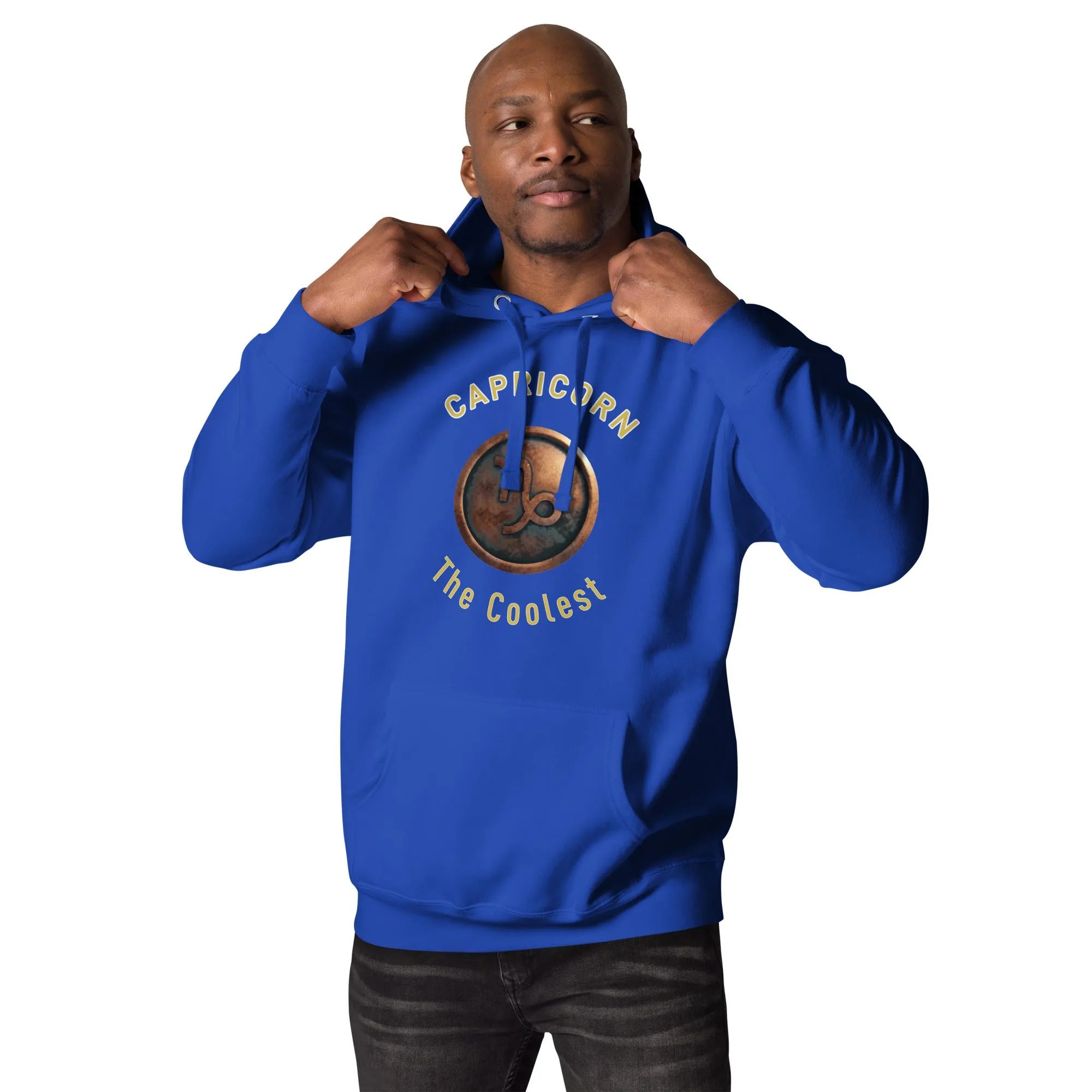 Hoodie Mens Designer (Hoodies Mens - Capricorn Zodiac Sign 0050)