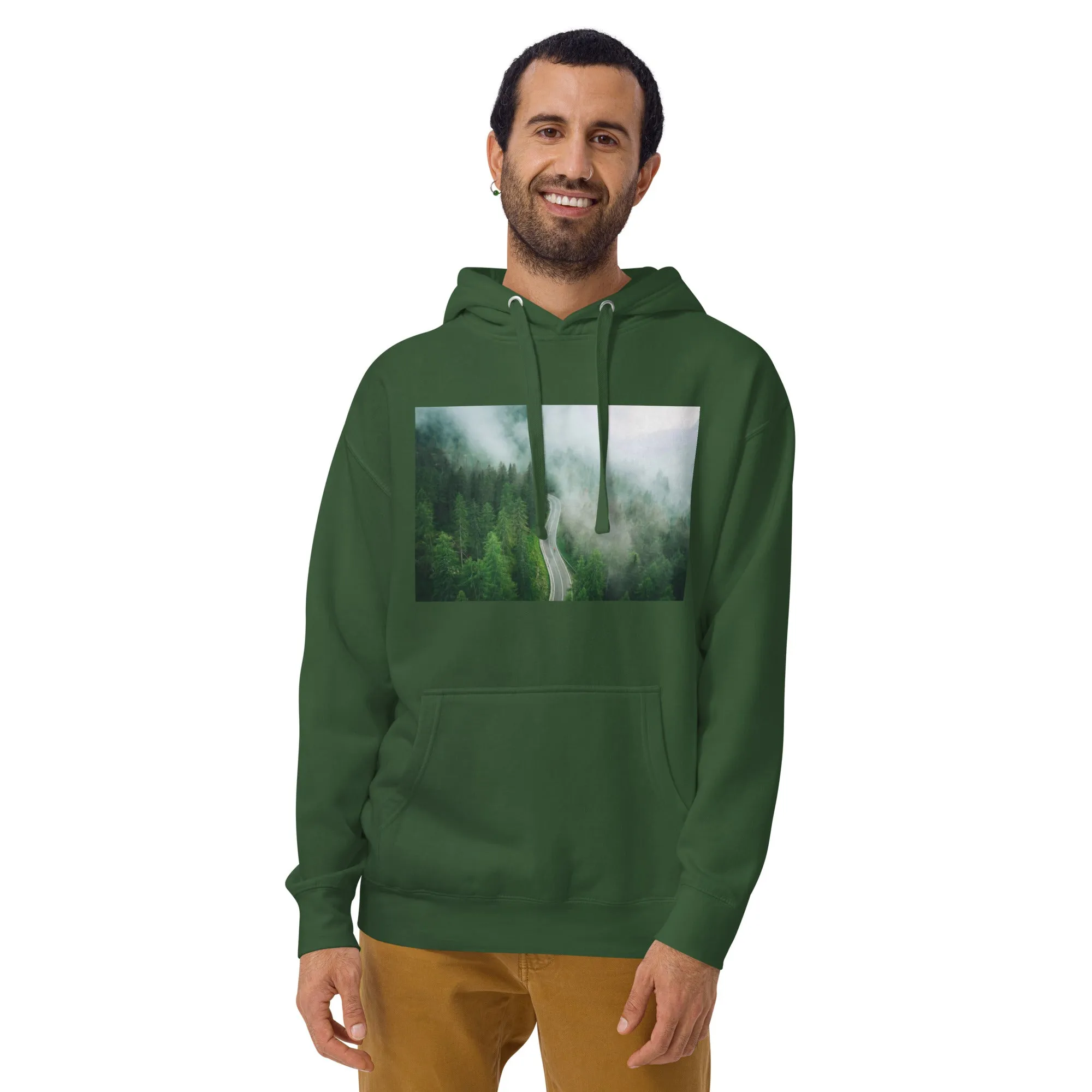Hoodie Mens Designer (Hoodies Mens - Nature Forest 0019)